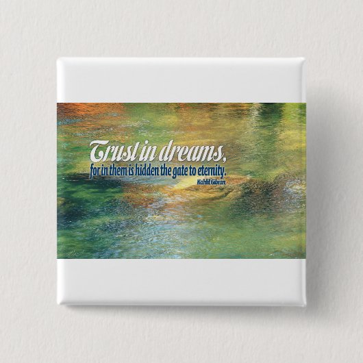 Inspirerend citaat - Kahlil Gibran Vierkante Button 5,1 Cm (Voorkant)