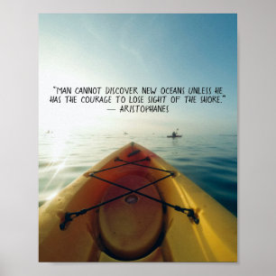 Inspirerend Citaat Kayak Poster