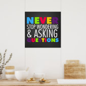 Inspirerend Citaat klaslokaal Poster (Keuken)