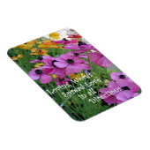 Inspirerend citaat kleurrijke bloem tuin magneet (Rechterzijde)