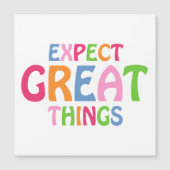 Inspirerend Citaat kleurrijke Stomme Magnetische K (Voorkant)