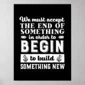  Inspirerend Citaat laat gaan en ga verder Poster (Voorkant)