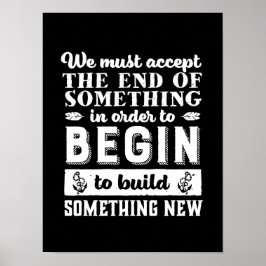  Inspirerend Citaat laat gaan en ga verder Poster