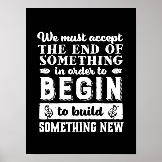  Inspirerend Citaat laat gaan en ga verder Poster (Voorkant)