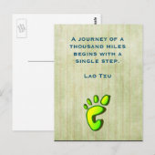 Inspirerend citaat Lao Tzu Briefkaart (Voorkant / Achterkant)
