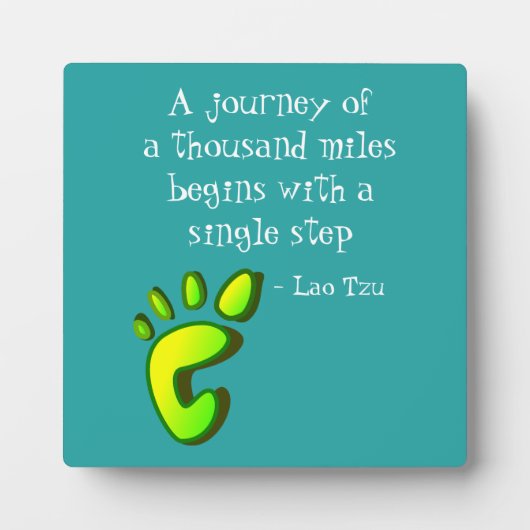 Inspirerend citaat Lao Tzu Fotoplaat (Voorkant)