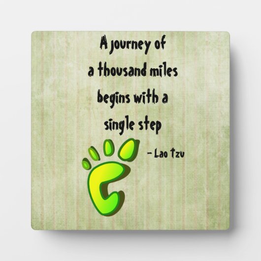 Inspirerend citaat Lao Tzu Fotoplaat (Voorkant)