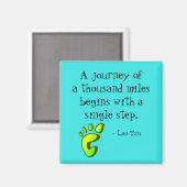 Inspirerend citaat Lao Tzu Magneet (Voorkant / Achterkant)