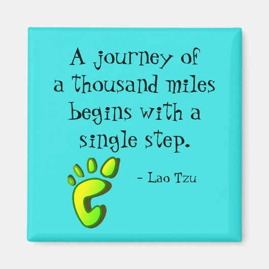 Inspirerend citaat Lao Tzu Magneet (Voorkant)