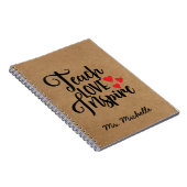 Inspirerend Citaat-leraar Notitieboek (Rechterzijde)