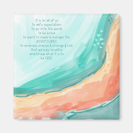 Inspirerend Citaat Magnet (Voorkant)