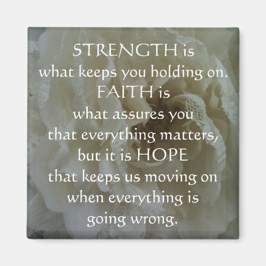 Inspirerend Citaat Magnet (Voorkant)