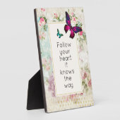 Inspirerend Citaat met  Butterflies Fotoplaat (Zijkant)