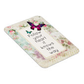 Inspirerend Citaat met  Butterflies Magneet (Rechterzijde)