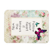 Inspirerend Citaat met  Butterflies Magneet (Horizontaal)