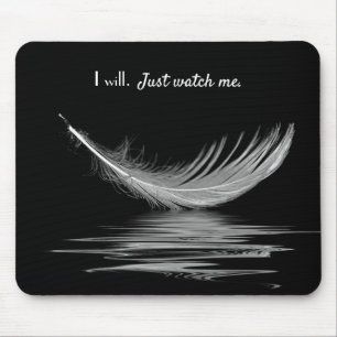 Inspirerend Citaat met de Veer Mousepad Muismat