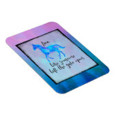 Inspirerend Citaat met een Paard die vrij loopt Magneet (Rechterzijde)