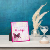 Inspirerend citaat met een Waterverf vlinder Fotoplaat (Insitu)