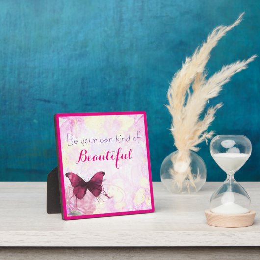 Inspirerend citaat met een Waterverf vlinder Fotoplaat (Insitu)