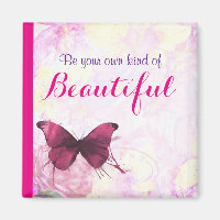 Inspirerend citaat met een Waterverf vlinder