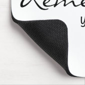 Inspirerend citaat met rood hart muismat (Hoek)