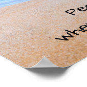 Inspirerend Citaat met Tropische Kiekenscène Poster (Hoek)