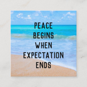 Inspirerend Citaat met Tropische Kiekenscène Vierkante Visitekaartje