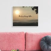 Inspirerend citaat: mist altijd liften canvas afdruk (Insitu (Woonkamer))