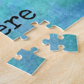 Inspirerend Citaat Motivatie Blauwe Waterverf Legpuzzel (Zijkant)