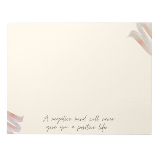 Inspirerend Citaat Notitieblok (Voorkant)