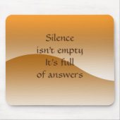 Inspirerend citaat op Brown Waves Personaliz Muismat (Voorkant)