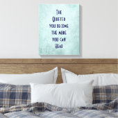 Inspirerend Citaat op een Groene  Textuur Canvas Afdruk (Insitu (Slaapkamer))