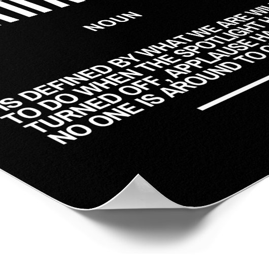 Inspirerend citaat op karakter poster (Hoek)