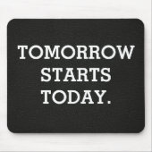 Inspirerend citaat op lederen textuur muismat (Voorkant)