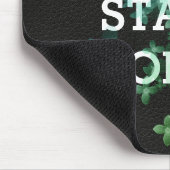 Inspirerend citaat op lederen textuur muismat (Hoek)