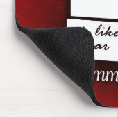 Inspirerend citaat op Liefde op een Rode Achtergro Muismat (Hoek)