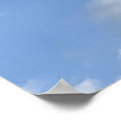 Inspirerend citaat op Sky Cloud Hot Air-ballon Poster (Hoek)