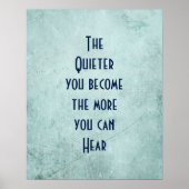 Inspirerend Citaat op Textuur Poster (Voorkant)