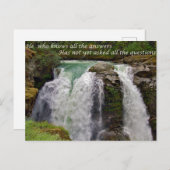 Inspirerend citaat op waterval briefkaart (Voorkant / Achterkant)