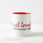 Inspirerend citaat op wit tweekleurige koffiemok (Center)