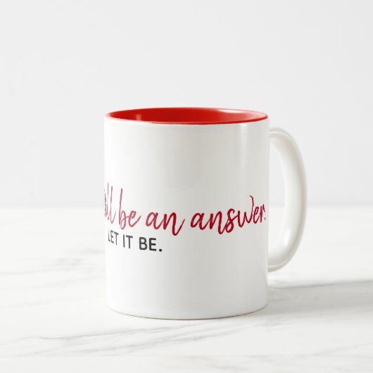 Inspirerend citaat op wit tweekleurige koffiemok (Voorkant rechts)