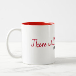 Inspirerend citaat op wit tweekleurige koffiemok