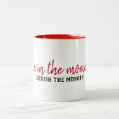 Inspirerend citaat op wit tweekleurige koffiemok (Center)