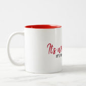 Inspirerend citaat op wit tweekleurige koffiemok (Links)