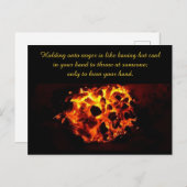 Inspirerend citaat over Anger Briefkaart (Voorkant / Achterkant)