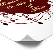 Inspirerend citaat over dromen en moed poster (Hoek)