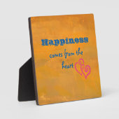 Inspirerend citaat over Geluk Fotoplaat (Voorkant)