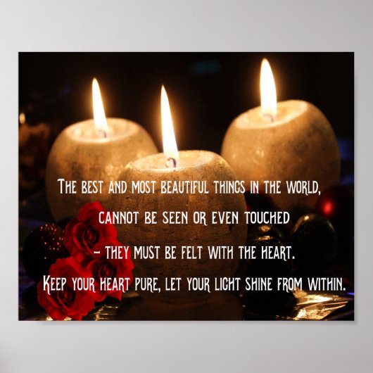 Inspirerend citaat over leven en geluk poster (Voorkant)