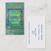 Inspirerend citaat over liefde en leven visitekaartje (Voorkant / Achterkant)