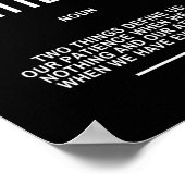 Inspirerend citaat over patiënt zijn poster (Hoek)